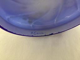 Signed Hand Painted Fenton Jar