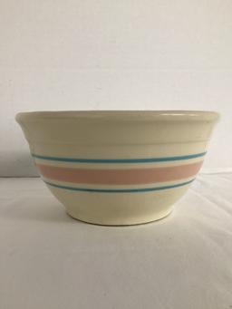 McCoy Mixing Bowl with Pink and Blue Stripes