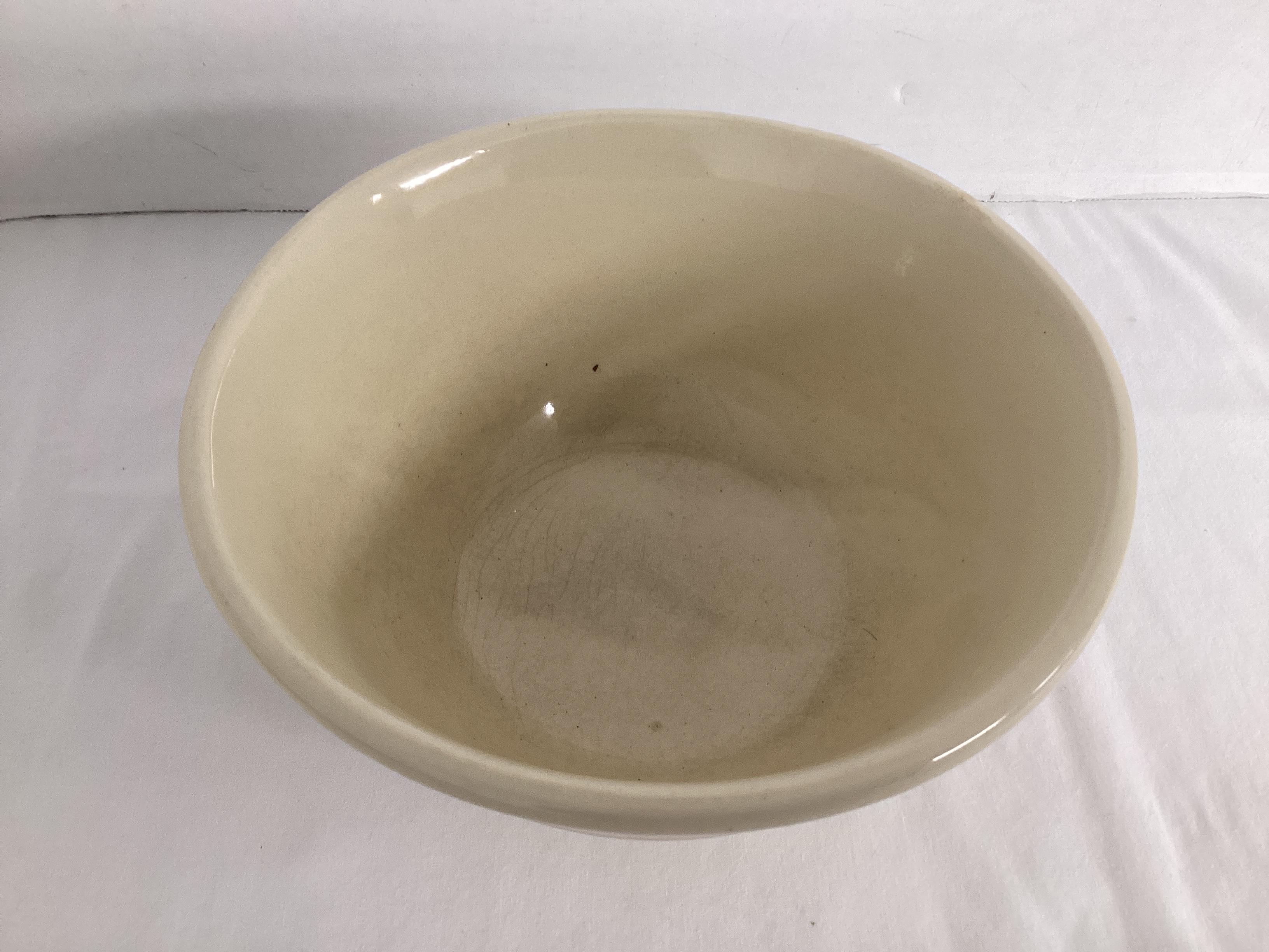 McCoy Mixing Bowl with Pink and Blue Stripes