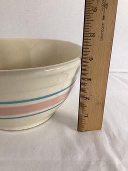McCoy Mixing Bowl with Pink and Blue Stripes