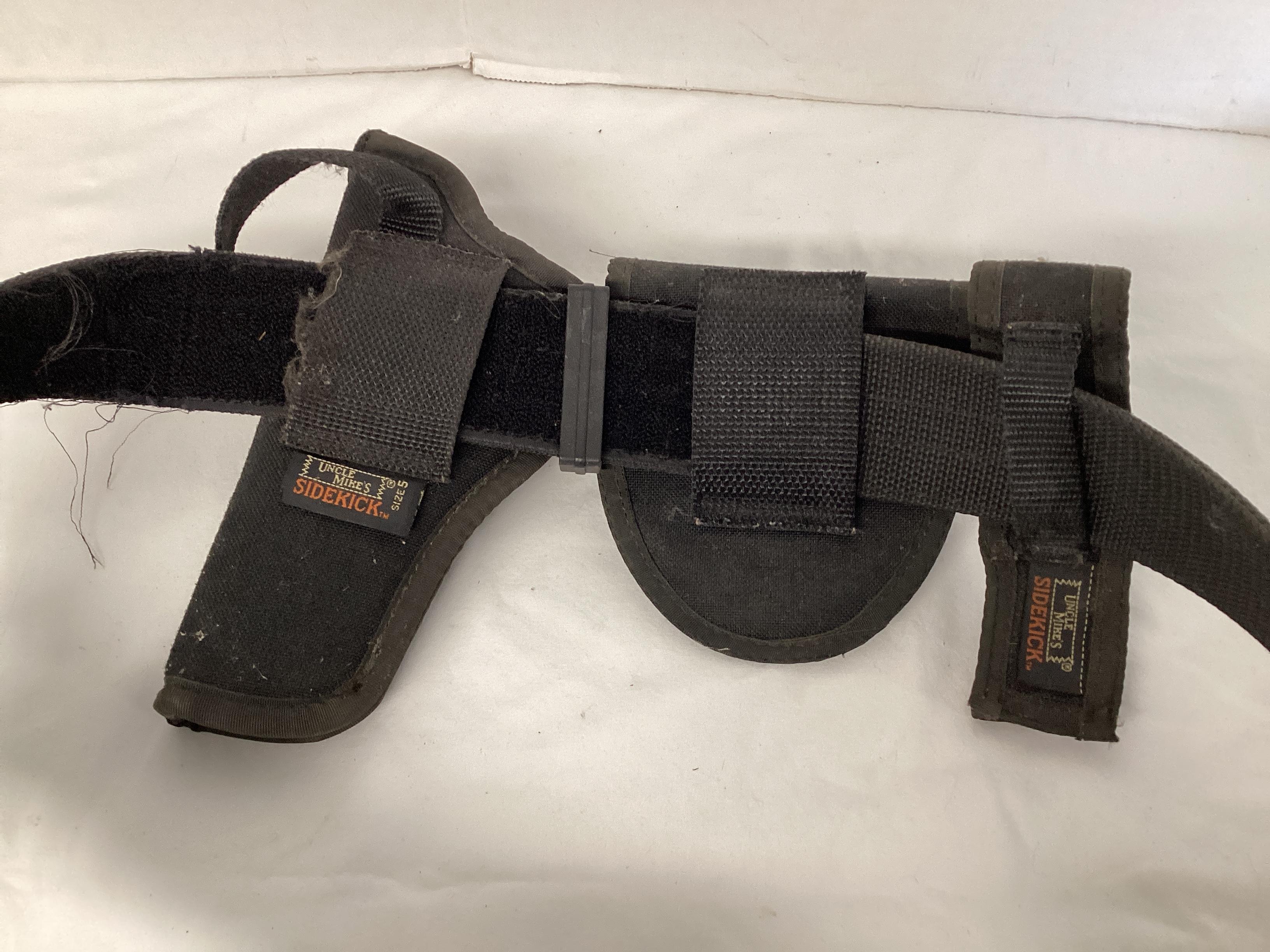 Gun Cleaning Supplies and Uncle Mike's Sidekick Belt with Attachments