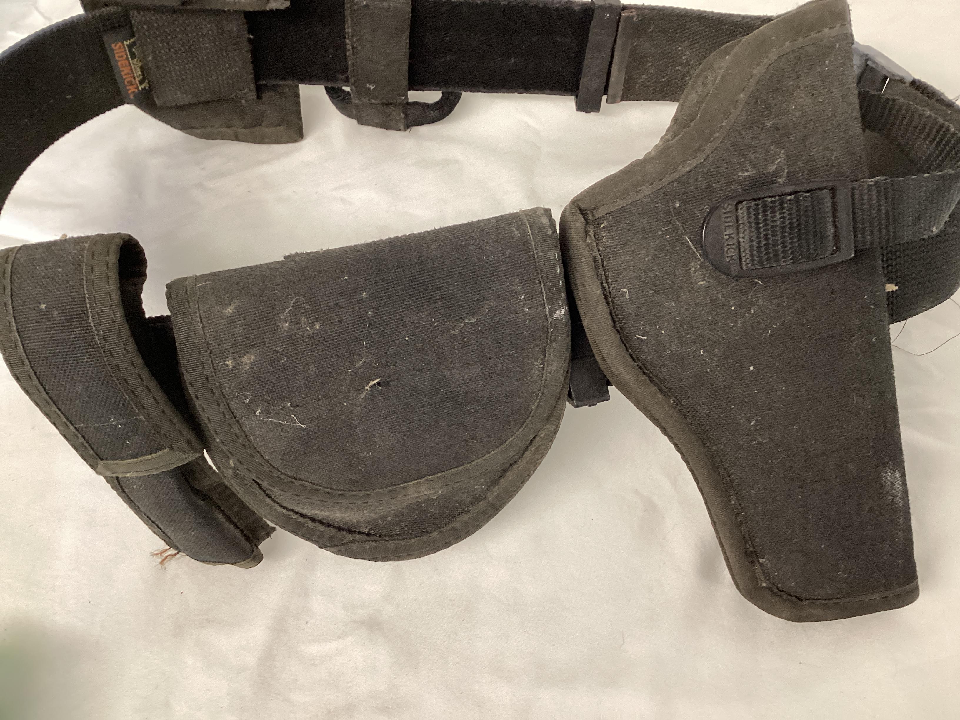 Gun Cleaning Supplies and Uncle Mike's Sidekick Belt with Attachments