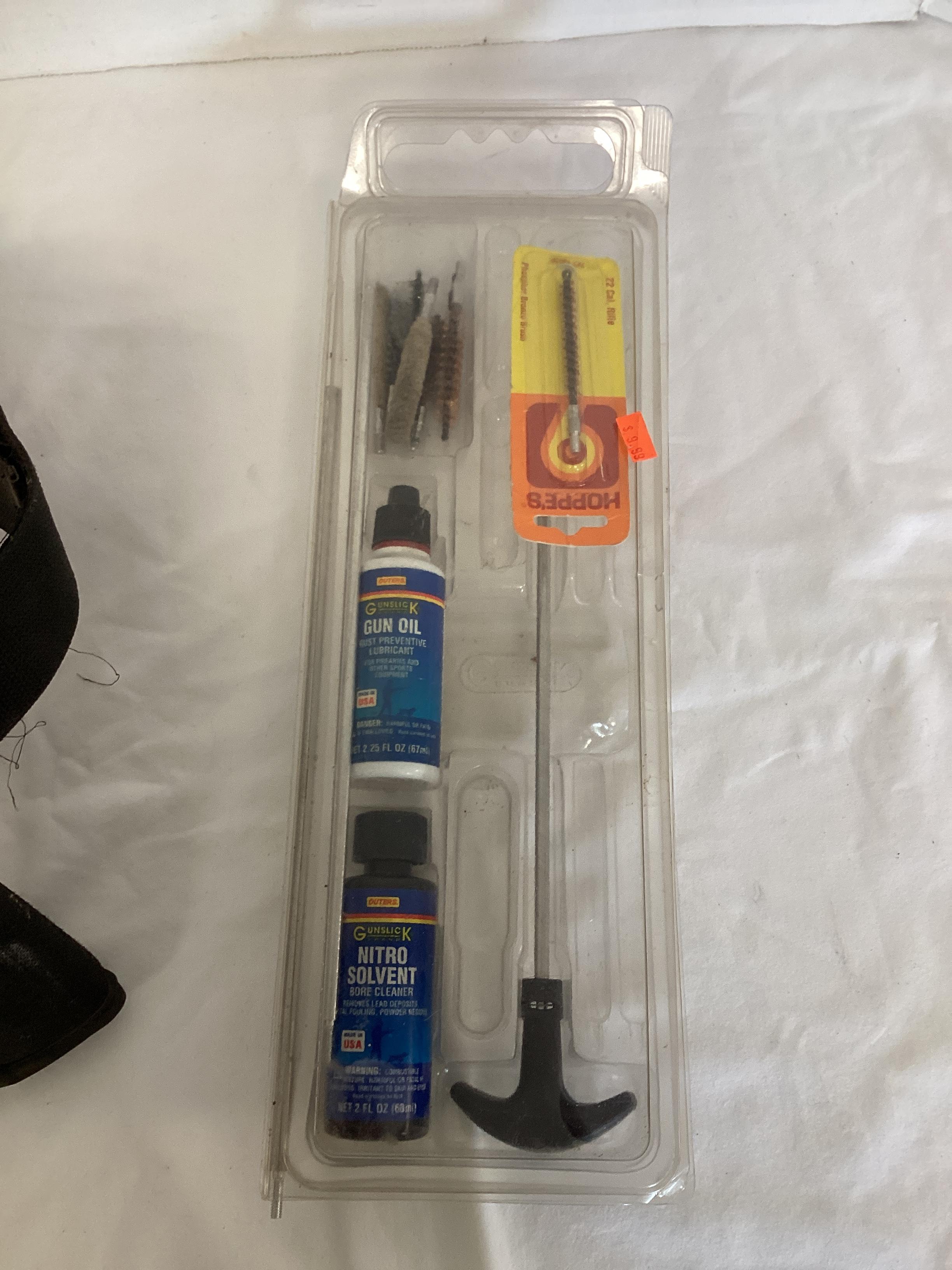 Gun Cleaning Supplies and Uncle Mike's Sidekick Belt with Attachments