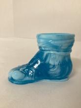 Boyd Glass Opalescent Blue Shoe