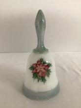 Fenton Hand Painted 1992 Christmas Bell