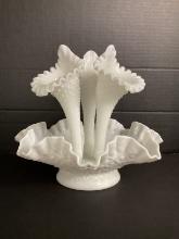 Milk Glass Epergne