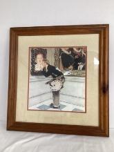"Covers From the Past" Norman Rockwell Framed and Matted Print