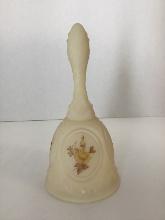 Vintage Fenton Hand Painted Satin Glass Bell