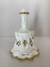 Fenton Christmas 1998 Hand Painted Crested Bell