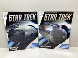 Five Eaglemoss Star Trek Starships Collection Models