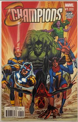 Champions 1 Local Comic Shop Neal Adams Variant Marvel Comic Book