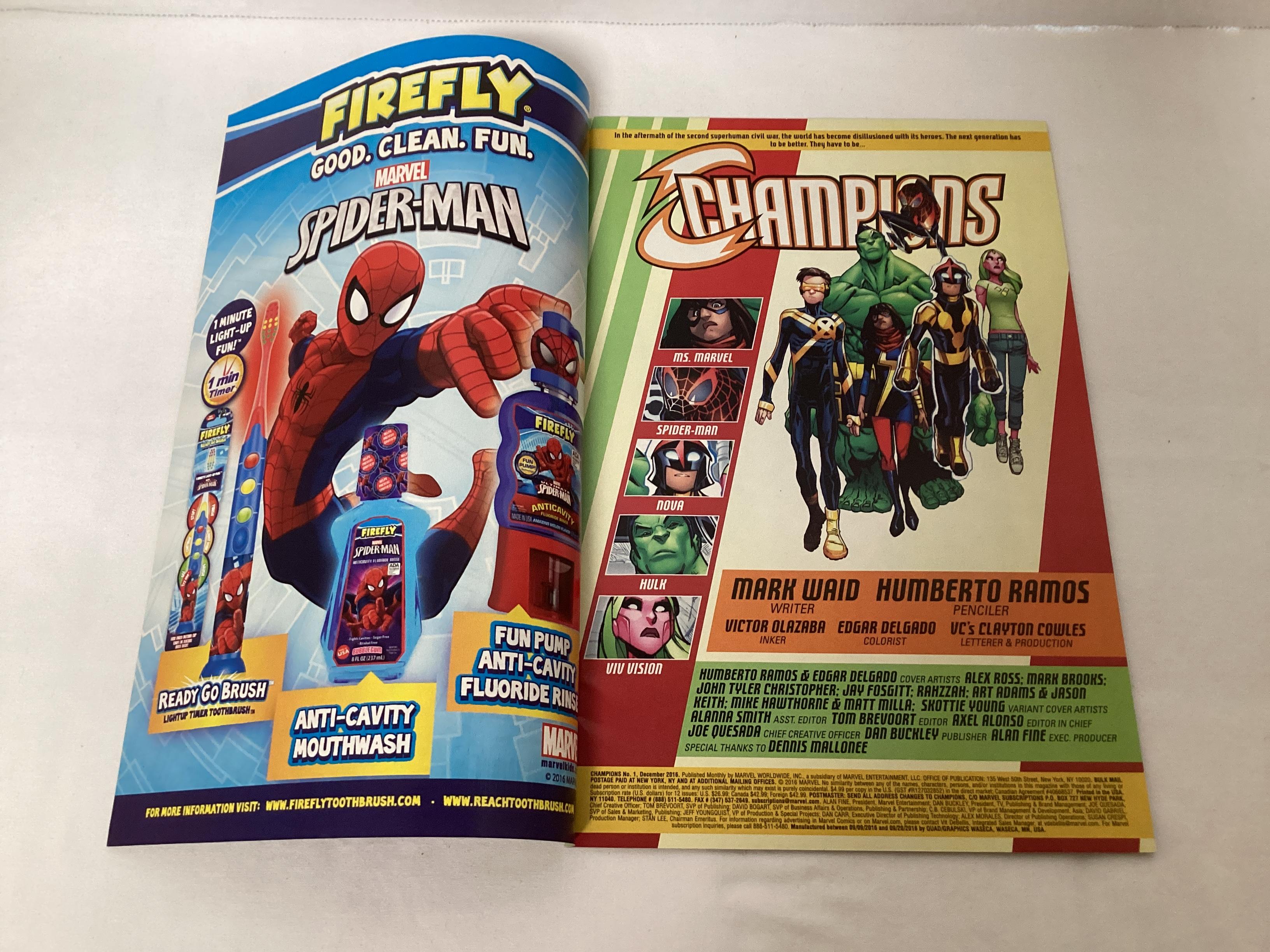 Champions 1 Local Comic Shop Neal Adams Variant Marvel Comic Book