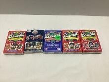 Five Sets of Baseball Playing Cards