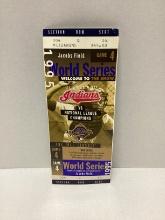 1995 World Series Game 4 Cleveland Indians Atlanta Braves Ticket