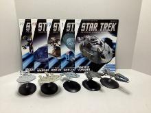 Five Eaglemoss Star Trek Starships Collection Models