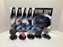 Five Eaglemoss Star Trek Starships Collection Models