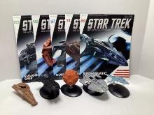 Five Eaglemoss Star Trek Starships Collection Models