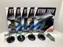 Five Eaglemoss Star Trek Starships Collection Models