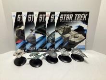 Five Eaglemoss Star Trek Starships Collection Models