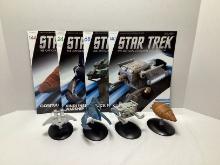 Four Eaglemoss Star Trek Starships Collection Models