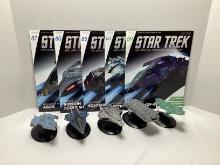 Five Eaglemoss Star Trek Starships Collection Models