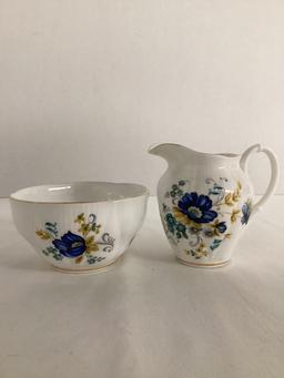 Royal Albert Bone China Creamer and Open Sugar Bowl