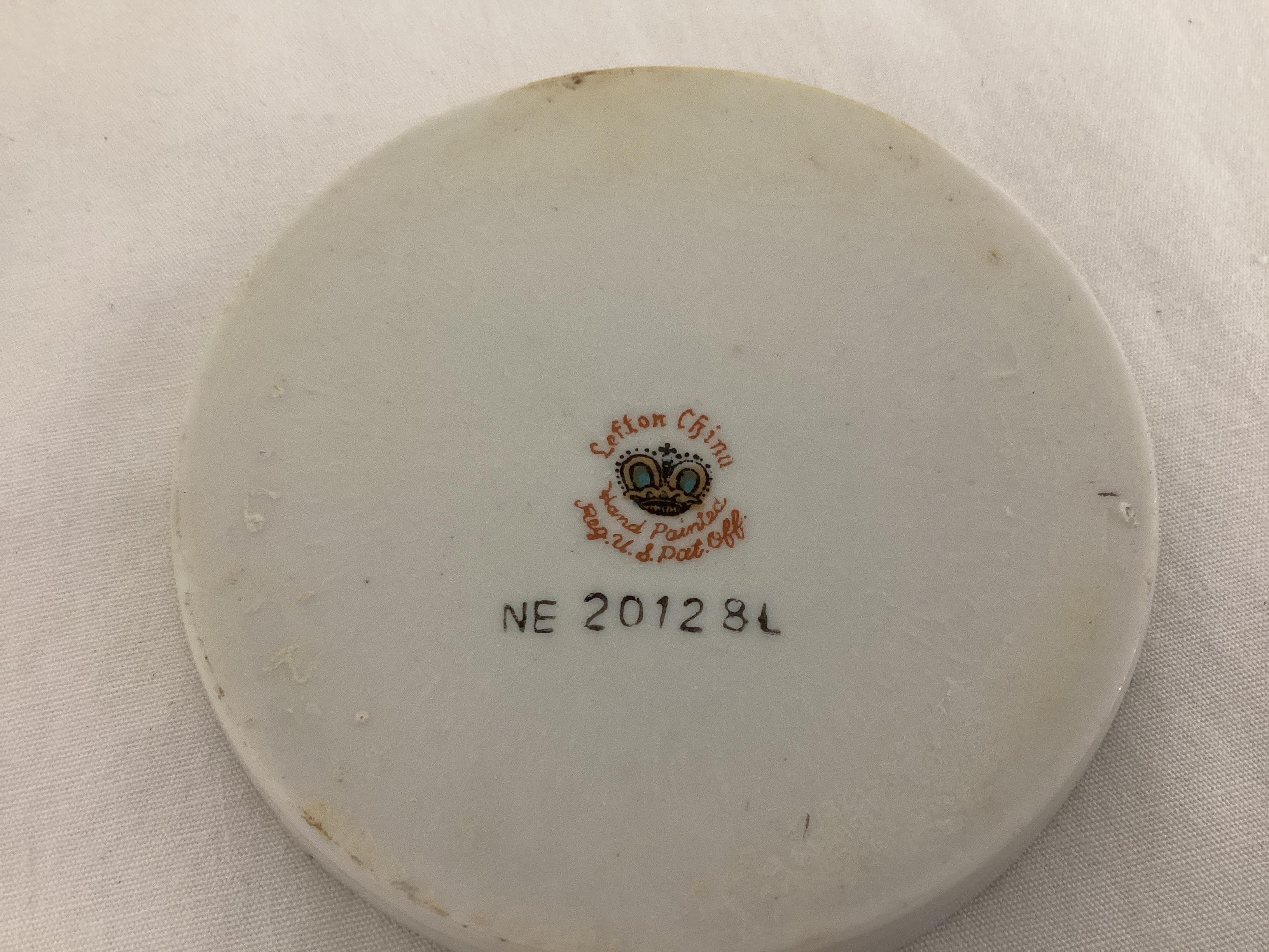 Eight Lefton Hand Painted Coasters