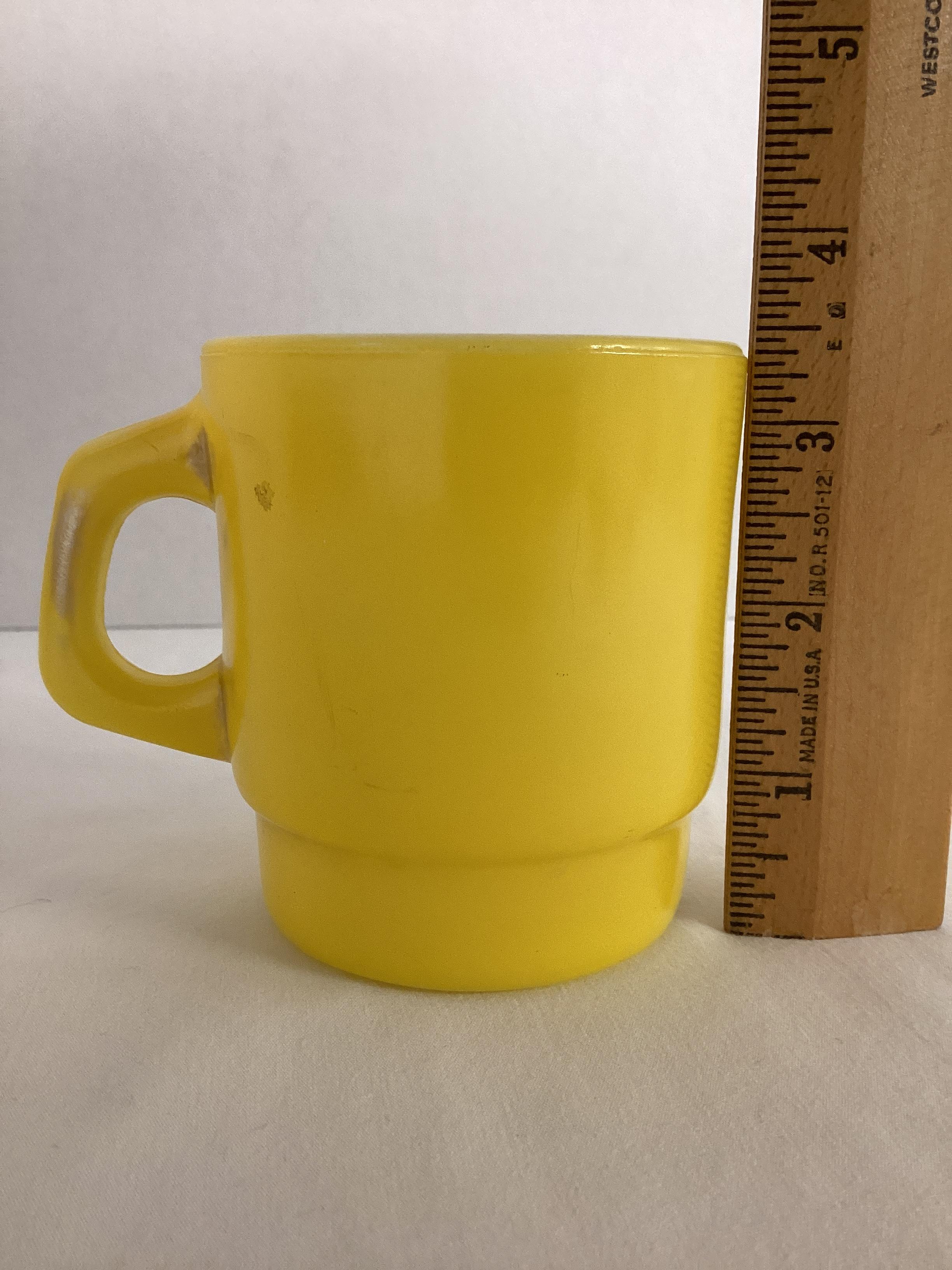 Vintage Anchor Hocking Yellow Mug