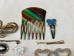 Hair Comb and Barrettes