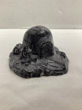 Wolf Sculptures Hand Made Igloo Figurine