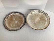 Silverplate Tray and Cake Plate