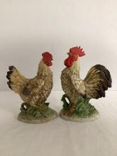 Rooster and Hen Figurines
