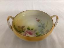 Noritake Hand Painted Floral Handled Bowl