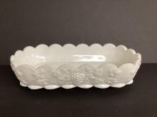Westmoreland Milk Glass Paneled Grape Planter