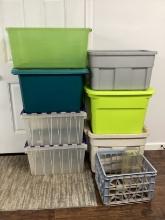 Storage Containers and Plastic Crate