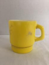 Vintage Anchor Hocking Yellow Mug