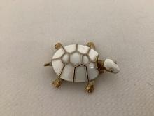 Vintage Jonette Jewelry Enameled Turtle Pin