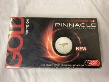 New Pinnacle Gold Precision Sealed Box of 15 Golf Balls