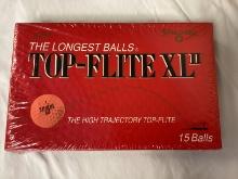 New Spalding Top-Flite XL II Sealed Box of 15 Golf Balls