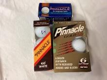 New Pinnacle Dimension, 100 White, and Gold LS Golf Balls