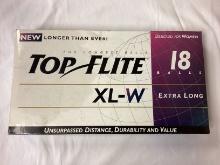 New Top Flite XL-W Box of 18 Women's Golf Balls