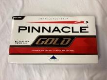 New Pinnacle Gold Box of 15 Golf Balls