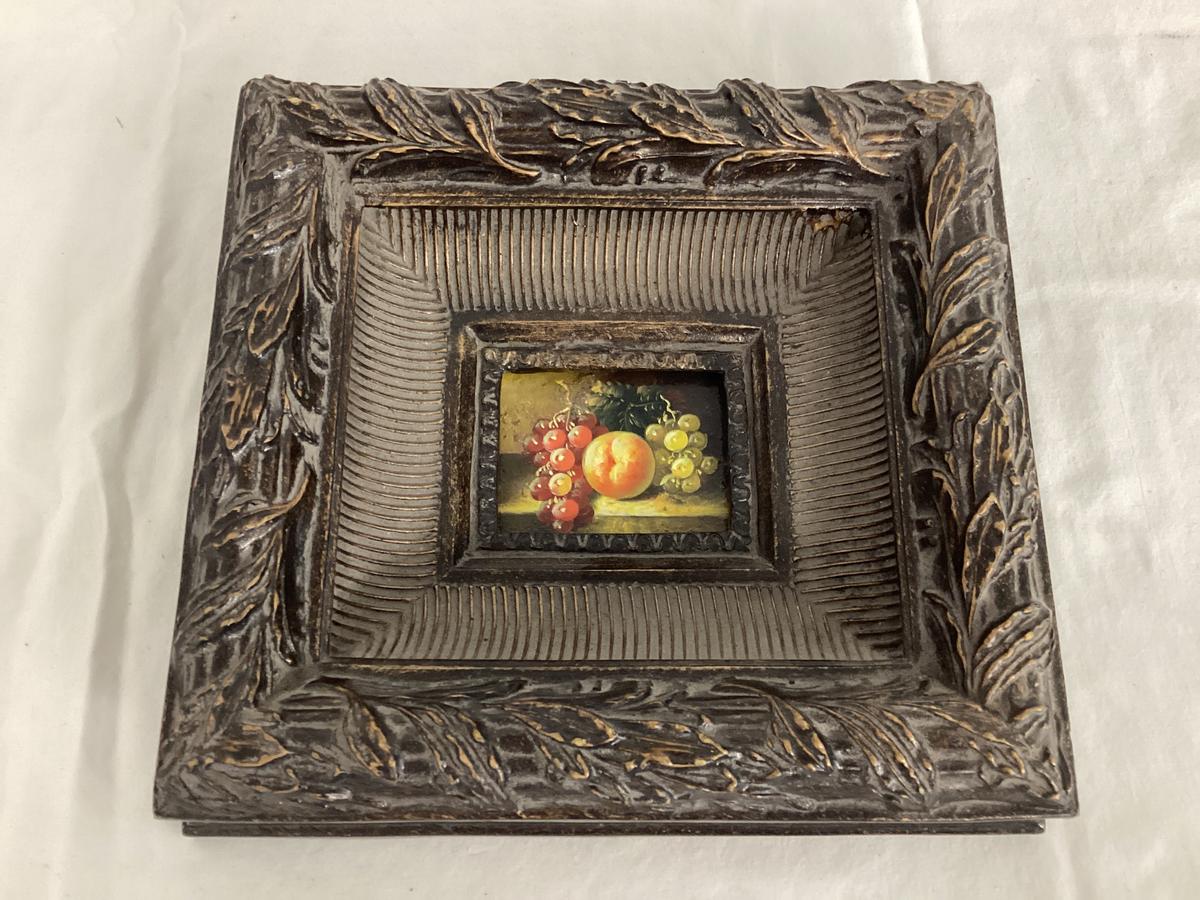 Still Life Painting in Ornate Frame