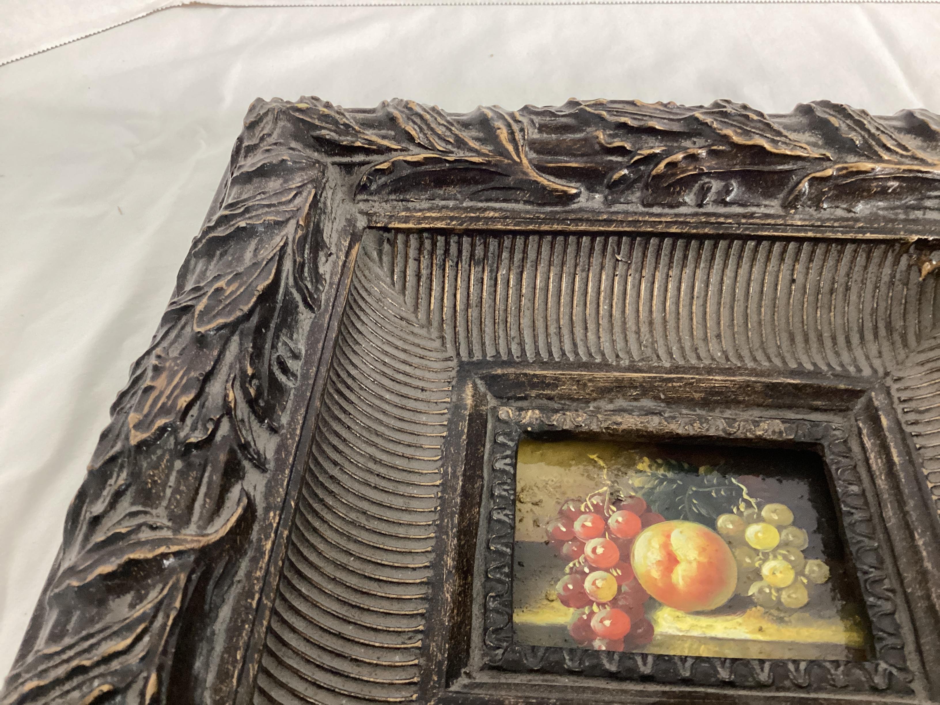 Still Life Painting in Ornate Frame