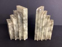 Hand Carved Alabaster Bookends