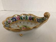 Floral Footed Bowl