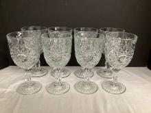 Eight Glass Water Goblets