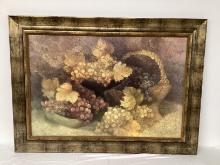 Framed Textured Print "After the Harvest" by Albeno on Board