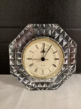 West Germany Staiger Quartz Clock in Crystal Housing
