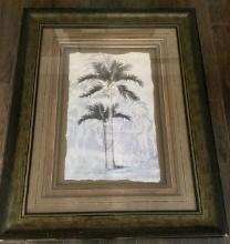 Large Mounted and Matted Palm Tree Print